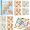Megaser 20 PCS Mini Puzzle Bambini in Legno, Gadget Compleanno Bambini, Regalini Fine Festa Invitati, Regalini per Alunni, Giochini per Feste di Compleanno, Imballaggio individuale, Set 20 Puzzle Tic Tac Toe