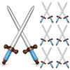 ZYEKIU 10 Pezzi Gonfiabile per Bambini Spada Pirata, Gioco di Spada Pirata Gonfiabile Spada, Spada Giocattolo, Pirati Coltello Gonfiato Spade, Costume Pirata Bambino per Compleanno Festa (Tipo 1)