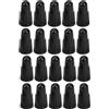 cyclingcolors 20x Cappucci delle valvole cappuccio valvola pneumatici Bici MTB Corsa Presta Plastica, nero