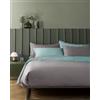 Bassetti Parure Copripiumone Singolo, Pop Color Double, 100% cotone, Fumo, 155 x 200