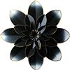 Picfarce - Decorazione artistica da parete in metallo nero, 24 cm, stile rustico, moderno, decorazione per la casa, per interni, camera da letto, soggiorno, ufficio, giardino, patio