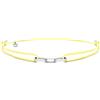 Nato Cuff - Bracciale Argento 925 Links - Fatto a mano in Francia - Regolabile - Gioiello Uomo o Donna (Giallo)