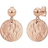 Elli Orecchini Donne Orecchini Pendenti Placchetta Martellata Vintage Look Antico in Argento Sterlino 925