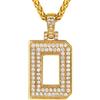 Richsteel Ciondolo Lettera Bling AAA + CZ 26 Lettera Collana Nome Collana con Cubic Zirconia Alfabeto dalla A alla Z Gioielli come Compleanno/San Valentino