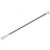 VR VETRINEINRETE Vetrineinrete® Bastone silver per tenda estensibile telescopica asta appendiabiti per armadio allungabile regolabile da 70 a 120 cm