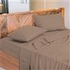 NARCISO - Lenzuola Letto Singolo 100% Cotone Made in Italy, Completo Letto Singolo Composto da 1 Lenzuolo Sotto con Angoli 90x200, 1 Lenzuolo Sopra 150x290, 1 Federa Cuscino 50x80cm (Tortora)
