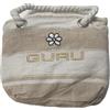 EGIDIO Borsa con Telo Mare Guru - Telo 90x170 cm - Tessuto 70% Cotone 30% Poliestere - Borsa Mare Inclusa - Asciugamano Spiaggia Estivo Unisex - Leggero e Compatto (beige, 90x170)