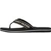 Tommy Hilfiger Donna Infradito Sporty Mid Wedge Summer Sandal con Logo, Nero (Black), 42