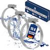 EMIPRA® Set di fascette stringitubo [16-27 mm, 15 pezzi] - geometria ottimizzata per una rotazione particolarmente semplice, fascette stringitubo in acciaio inox a norma DIN 3017 W4