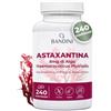 Bandini® Astaxantina 240 compresse (scorta +8 mesi) | 8 mg a compressa | Astaxanthin da alga Haematococcus Pluvialis - Astaxanthine 100% Vegan, Senza magnesio stearato, Senza additivi né OGM