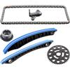 febi bilstein 106357 - Set catena di controllo per albero a camme, con guide scorrevoli e tendicatena, 1 pezzo