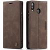 owlhold Cover Samsung A20E Custodia Magnetica Portafoglio Flip[Antiurtoo][Cavalletto][Carta Fessura] Cover Pelle per Samsung Galaxy A20E -Caffè