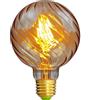 TIANFAN Lampadine a led Lampadina vintage Lampadina a filamento Led Lampadina Edison 4W Lampadine decorative speciali non dimmerabili 220 / 240V E27 Bagliore di calore (G95 Swirl Golden)