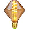 TIANFAN Vintage Led Lampadine 4W Dimmerabile 220/240V Edison Vite E27 Base Specialità Decorativa Antico Lampadina (φ95mm Gyro)