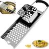 Kezidhp Affettatrice per spätzle, raschietto e filtro per patate in acciaio inox con manico in gomma, lavabile in lavastoviglie, per tutti i vasi fino a Ø 30 cm