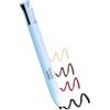 Prreal Penna per trucco 4 in 1, eyebrow Pencil & eyeliner & Lip Liner & Highlighter Pen, All in One Makeup Pen Waterproof Eye, Lip and Face Makeup, 4 Color Multi-Function Beauty Pencil (Blue B)