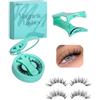 BPTRKOM 1 paio Ciglia Finto Magnetiche - Set Completo - Effetto Naturale e Riutilizzabile - Impermeabili e Senza Colla - Facili da Applicare (Set B)
