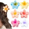 BAISEN 6 fermagli per capelli con fiori colorati, 8 cm, per donne, adatti per capelli sottili e spessi, forti fermagli per capelli antiscivolo (set 1)