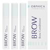 ORPHICA BROW - Siero per sopracciglia 3 x 4 ml per sopracciglia forti e piene - con estratto di ortica e ginseng - peptidi - gel per accelerare la crescita