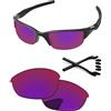 PapaViva Lenti di ricambio e kit di gomma per occhiali da sole Oakley Half Jacket 2.0 OO9144 62 mm Midnight Sun polarizzati