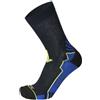MICO Calza Trekking Unisex Active Travel Media Medium Weight Odor Zero X-Static, Linea Buon Camino, 100% Made in Italy - CA01510 (IT, Numero, 35, 37, Regular, Regular, Blu)