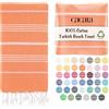 Cacala, Asciugamani Pure Series, Cotone, Orange, 95 x 175 x 0.5 cm