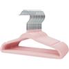 Stormix Grucce Per Neonati, Confezione Da 16 in Velluto Antiscivolo Grucce Con Tacche Per Le Spalle Per Bambini Piccoli Rosa