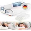 Blumtal Cuscino cervicale in Memory Foam - Cuscino ortopedico con fodera lavabile, cuscino regolabile in altezza senza diventare piatto per chi dorme sul lato, sulla schiena e sullo stomaco