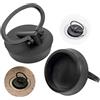 Your Day Mate Tappo universale, per lavello, 2 pz, tappo per lavandino, per scarichi da 1-1/2", da Ø 40 a 37 mm, tappo di scarico per vasca, tappo per lavandino di ricambio, nero, gomma, Tappi per vasca da bagno