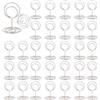 ZYEKIU 30 Pezzi Argento Segnaposto Tavolo, Segnaposto Matrimonio, Porta Foto, Titolari di Carta Numero di Tabella, Memo Clip, per Feste, Ristoranti, Foto, Matrimoni, Banchetti, Eventi (Rotondo)