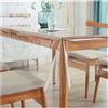 GIDWRIY Tovaglia Plastificata Rettangolare Trasparente 140 X 180 cm,Copritavolo Trasparente Pvc,Salva Tavolo,Tovaglia Protezione Tavolo Lavabile,Tovaglias Impermeabile da Esterno,Tovaglias Antimacchia