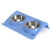 Camon Vassoio Doppia Ciotola Cane Gatto 2x150 ml
