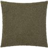 Yard Cuscino imbottito in piuma d'oca Cabu - Morbido e spesso tessuto bouclè scandinavo testurizzato (Khaki - 55x55cm)