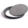 joeji's Kitchen Teglia per Crostata 22 cm - Antiaderente - Perfetta come Teglia per Dolci e come Stampo per Crostate Tortiera - Crostata con Fondo removibile per Cheesecake Quiche