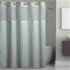 Hookless It's A Snap! - Tenda da doccia a nido d'ape, 137 x 203 cm, colore: Blu nebbioso