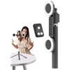 Ziennhu Ring Light con Treppiede | LED Anello Luminoso Regolabile | Asta Selfie con Luce | Treppiede per Selfie Asta con Luce | Supporto Treppiede Telefono Da Viaggio per L'