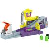 Fisher-Price DC Batwheels - Quartier generale di Lancio della Legion of Zoom, playset con con macchinina, rampa, lanciatore e Furgoncino Prank di Joker, giocattolo per bambini, 3+ anni, HNP07