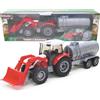 Toyland® Set trattore e rimorchio in scala 1:32 - Giocattoli per bambini (Rosso)