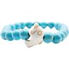 aninu Bracciale Delfino con App Monitoraggio - Adozione Simbolica Delfino, Bracciale Pietra Naturale Elastico Amicizia Coppia Portafortuna Regalo Donna Uomo Bambini, 5 Colori