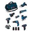 BOSCH Kit BMKB8-28AD3 (GSR12V-15+GTB12V-11+GDR12V-105+GWS12V-76+GST12V-70+GOP12V-28+GSA12V-14+GLI12V-80+3x2,0Ah+GAL1230CV+HDBAG)