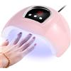 YOPOTIKA 54W Lampada Unghie LED UV, 3 Impostazioni Timer, Sensore Automatico, Mini Lampada per Unghie UV, Asciugaciglia