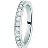 Morellato Anello donna, collezione Love Rings in acciaio inox e cristalli - SNA41, Acciaio inossidabile, Cristallo