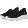 Skechers - Scarpe da Donna Senza Lacci Hands Free Go Walk Flex-Relish, Nero/Bianco, 11 Wide