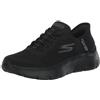 Skechers Go Walk Flex Grand Entry, Scarpe Sportive da Donna Senza Lacci, Nero, 7 Wide