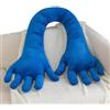 Ziennhu Cuscino a Mano in Pile Divertente - Forma di Braccio e Palmo, Design Ergonomico per Gambe Addormentate e Dormire Laterale