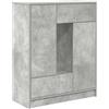 vidaXL Credenza con Cassetti e Ante Grigio Cemento 73x31x90 cm, armadietto, Armadio credenza, Armadio da corridoio, Armadio Buffet, Armadio da Cucina