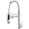 WAWJN Rubinetto da cucina, rubinetto da cucina con doccetta estraibile, rubinetto per lavello in acciaio inox, girevole a 360° con due funzioni di spruzzo, miscelatore di alta qualità, facile installazione
