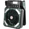 Fdit Ventilatore Solare 5200MAH Ricarica Tipo C, Timer LED Regolabile a 4 velocità, Multifunzionale, Robusto e per Campeggio, Pesca, Escursionismo (OD Verde)