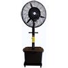 KOEM Ventilatore Nebulizzatore Magnum Nero Elettrico a Piantana Oscillante Raffrescatore Lunga Distanza a 3 Velocità con Serbatoio e Ruote per Uso Civile e Industriale (Ø 76 cm)