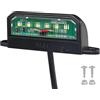 Qiping Luci Posteriori Targa LED 12V 24V Impermeabili Universali, Luci Targa LED Bianche per Rimorchio, Caravan, Camion